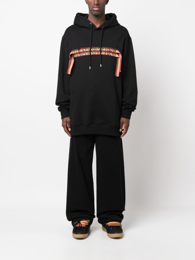 Lanvin Curblace Oversized Hoodie In Black