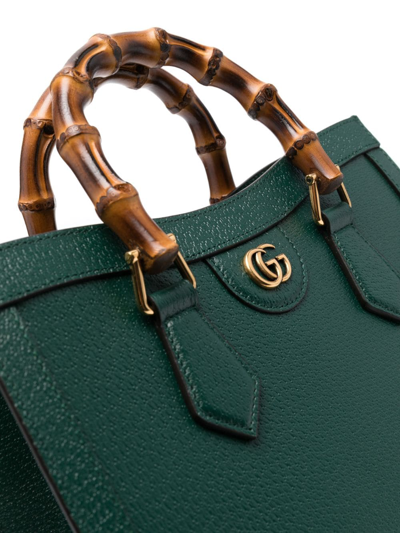 Shop Gucci Logo-plaque Shoulder Bag In Green