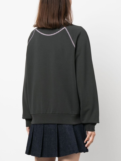 Shop Apc Sonia Cotton Sweatshirt In Grey