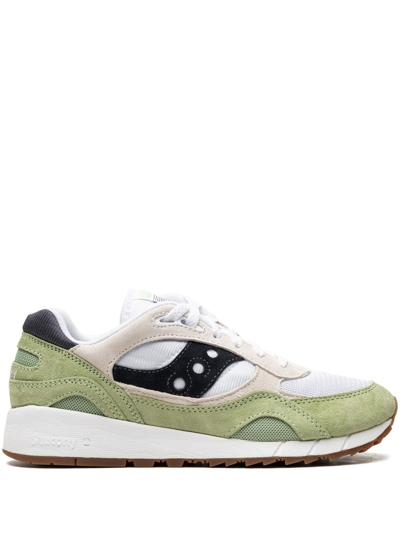 Shop Saucony Shadow 6000 "white/mint/navy" Sneakers In Green