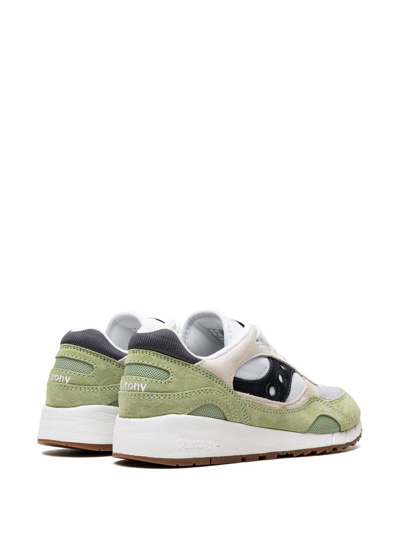 Shop Saucony Shadow 6000 "white/mint/navy" Sneakers In Green