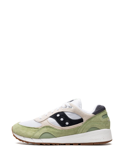 Shop Saucony Shadow 6000 "white/mint/navy" Sneakers In Green