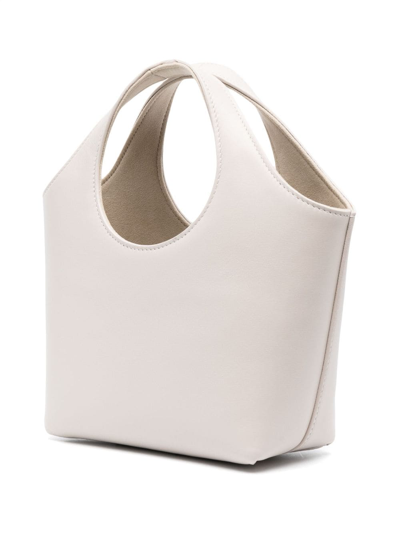 Balenciaga Mary-kate Xs Leather Tote Bag In Neutrals