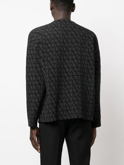 Shop Valentino Toile Iconographe-pattern Jumper In Grey