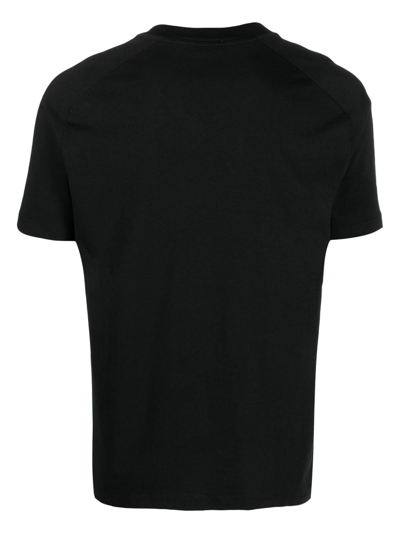 Shop Cenere Gb V-neck Cotton T-shirt In Black