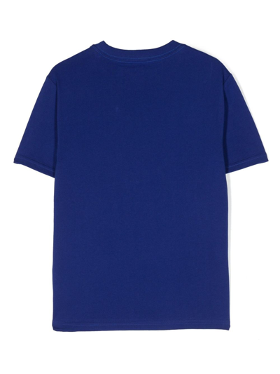 Shop Ralph Lauren Pony-motif Cotton T-shirt In Blue