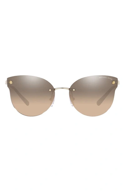 Shop Michael Kors Astoria 59mm Gradient Butterfly Sunglasses In Light Gold