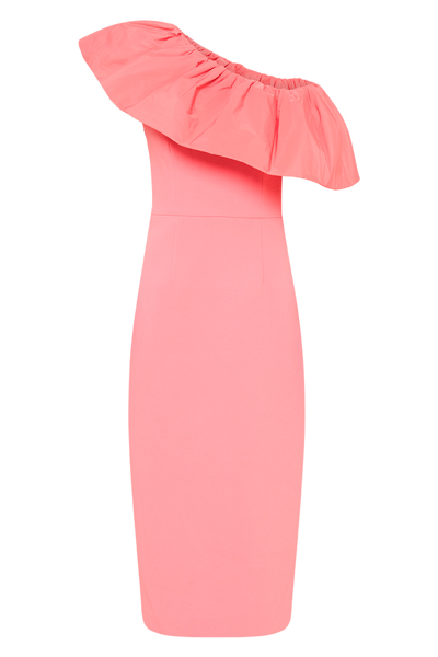 Shop Rebecca Vallance Brittany One Shoulder Midi Dress