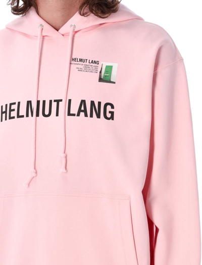 Shop Helmut Lang Hoodie Photo In Rose