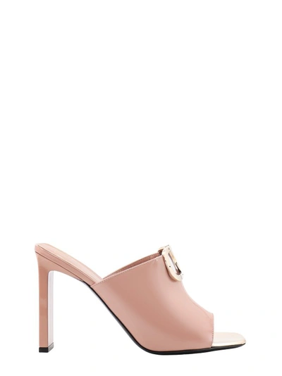 Shop Valentino Patent Leather Mule In Pink