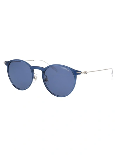 Shop Montblanc Mb0097s In Blue