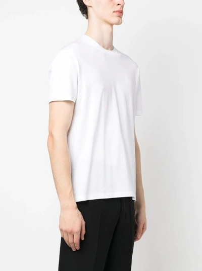 Tom Ford Placed Rib Slim-fit Lyocell And Cotton-blend T-shirt In White