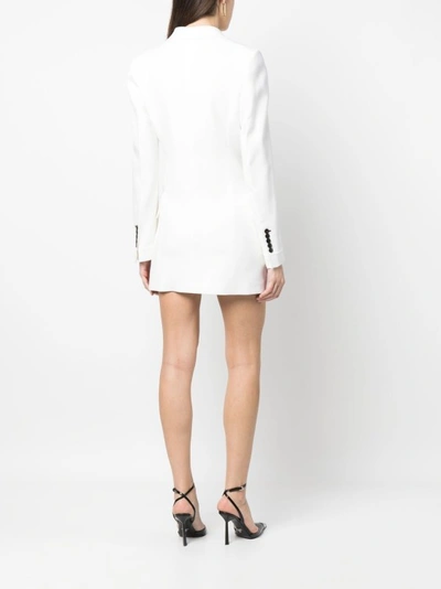 Shop Victoria Beckham White Blazer Mini Dress
