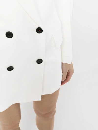 Shop Victoria Beckham White Blazer Mini Dress