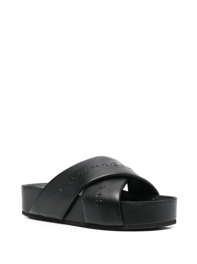 Shop Stella Mccartney Black Strap Sandals