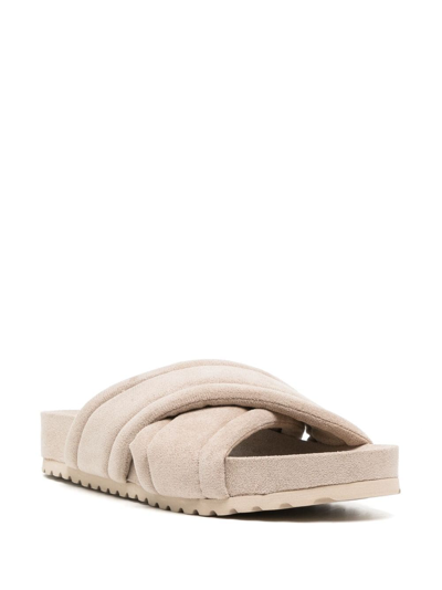 Shop Varley Ronely Slip-on Sandals In Neutrals