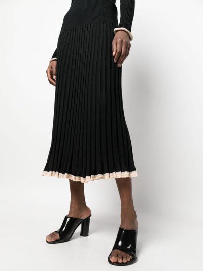 Proenza Schouler Ribbed Skirt Skirts Black In Black