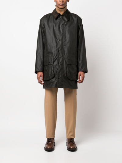 Barbour Classic Northumbria Wax Jacket In Green