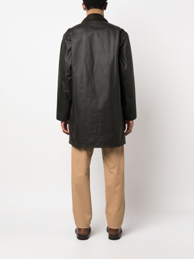 Barbour Classic Northumbria Wax Jacket In Green