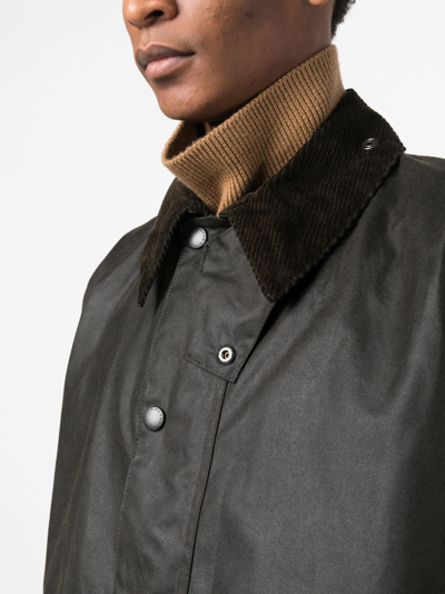 Barbour Classic Northumbria Wax Jacket In Green