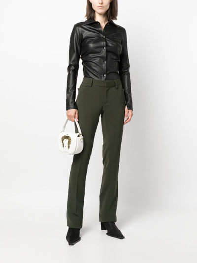 Shop Dsquared2 Pressed-crease Trousers In Green