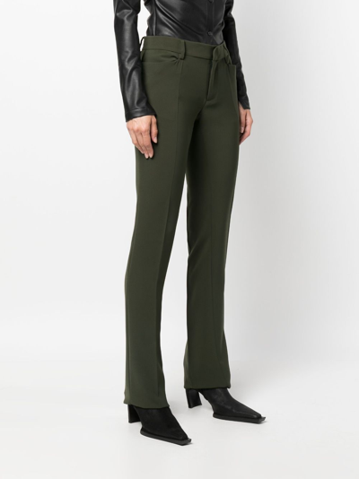Shop Dsquared2 Pressed-crease Trousers In Green