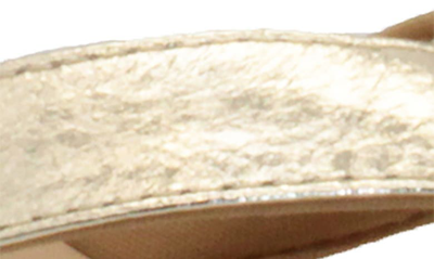 Volatile Neville Platform Flip Flop In Gold Faux Leather