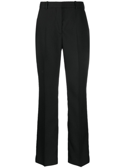 Shop Calvin Klein High-waisted Tailored Trousers In Schwarz