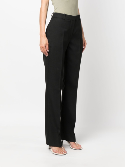 Shop Calvin Klein High-waisted Tailored Trousers In Schwarz