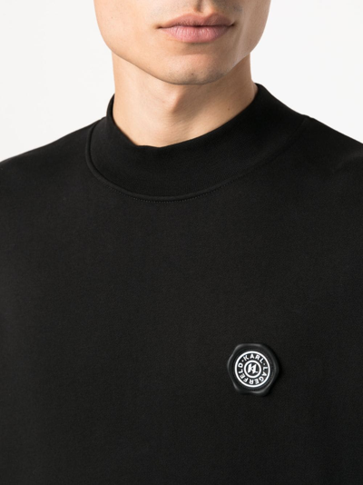 Shop Karl Lagerfeld Wax Seal Sweatshirt In Black