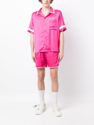Blue Sky Inn Waiter Elasticated-waistband Shorts In Rosa