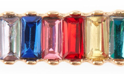 Shop Petit Moments Bijou 3-pack Crystal Barrettes In Red Multi
