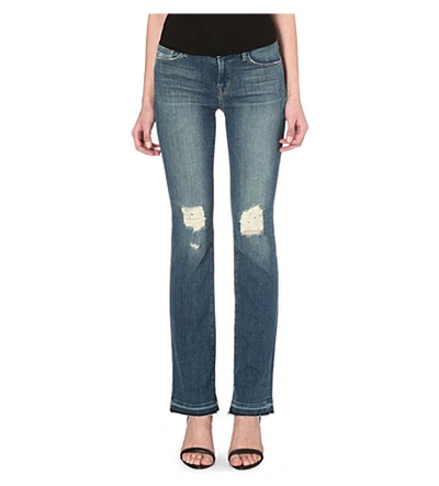 Shop J Brand Brya Straight Mid-rise Jeans In Breathless