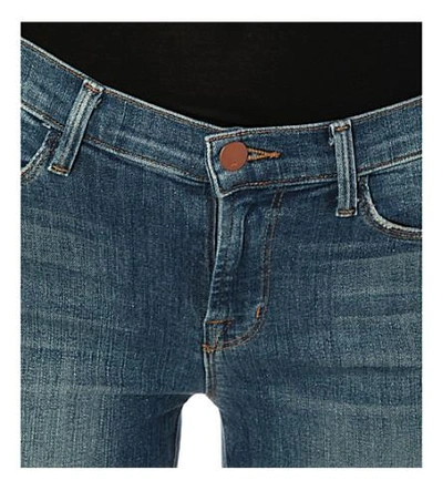 Shop J Brand Brya Straight Mid-rise Jeans In Breathless