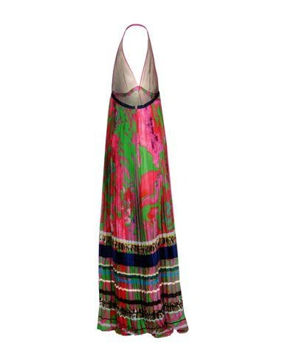 Shop Roberto Cavalli Long Dresses In Fuchsia