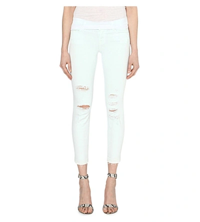 Shop J Brand Ripped Skinny Low-rise Jeans In Demented Orchid Ice