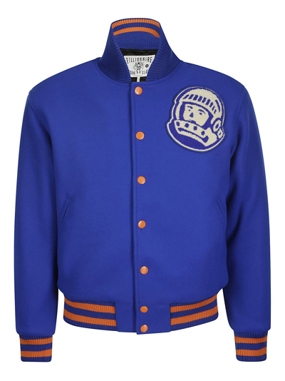Shop Billionaire Boys Club Astro Varsity Jacket. In Royalblue