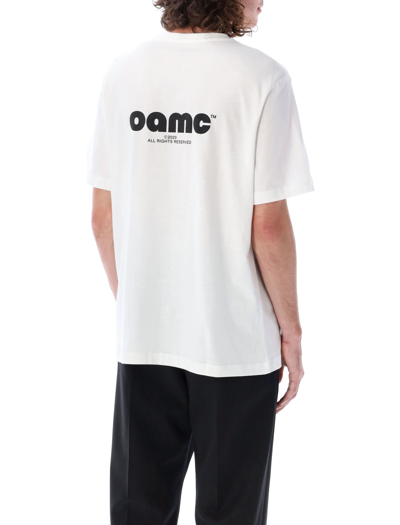 Shop Oamc Palms T-shirt In White