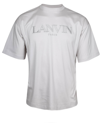 Shop Lanvin Oversize T-shirt Tee In Mastic Color Cotton