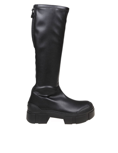 Shop Vic Matie Saudi Boot In Soft Black Leather
