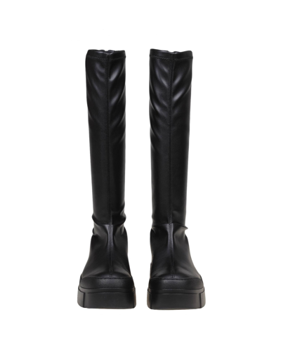 Shop Vic Matie Saudi Boot In Soft Black Leather