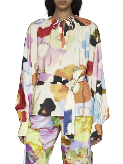 Shop Stine Goya Shirt In Tie Dye Floral Day