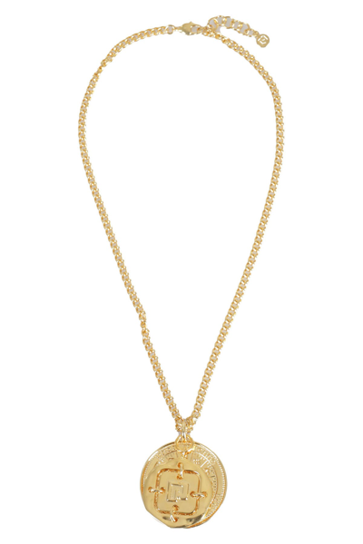 Shop Rabanne Long Necklace In Gold