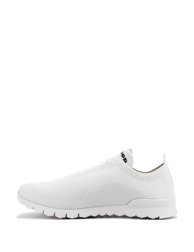 Kiton White Running Sneakers In White