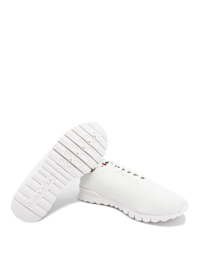 Kiton White Running Sneakers In White