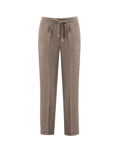 Shop Kiton Trousers In Brown