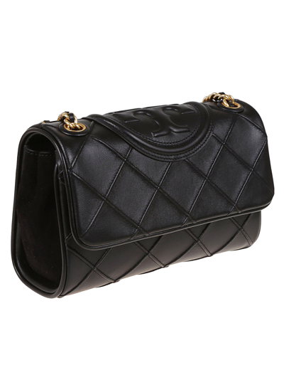 Shop Tory Burch Fleming Soft Small Convertible Shoulder Bag In Black