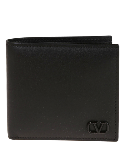 Shop Valentino Billfold Wallet Only Card Mini Vlogo Signature In No Nero