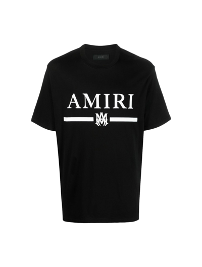 Shop Amiri Ma Bar Logo Tee In Black