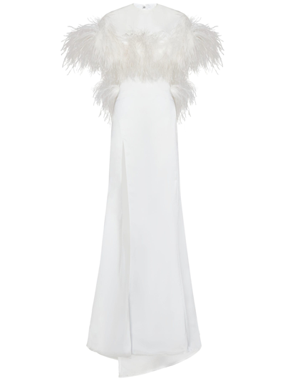 Shop Attico Airi Dress In White